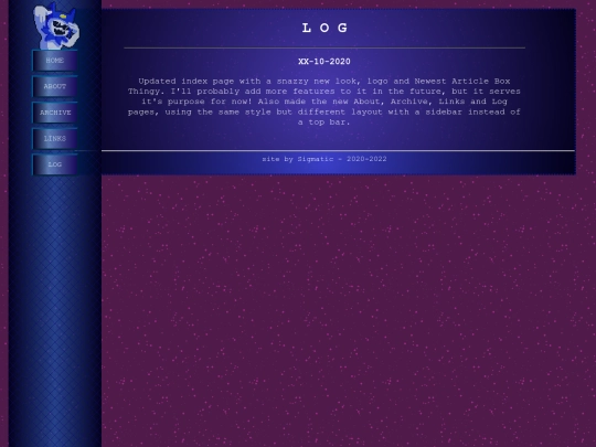 log screenshot