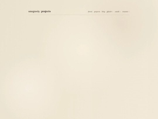 projects screenshot
