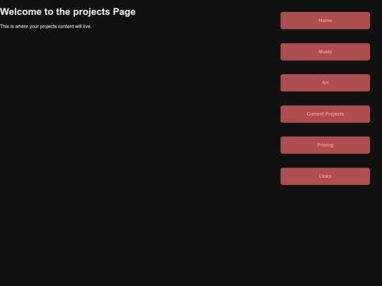 Pages/projects screenshot