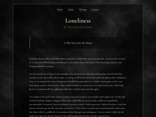 loneliness screenshot