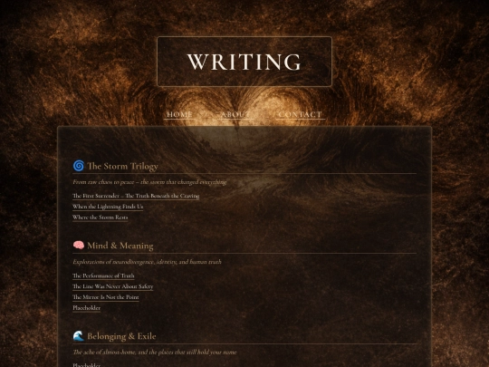 writing screenshot