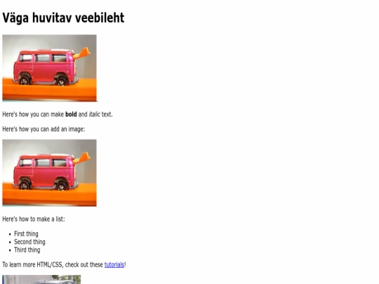index screenshot
