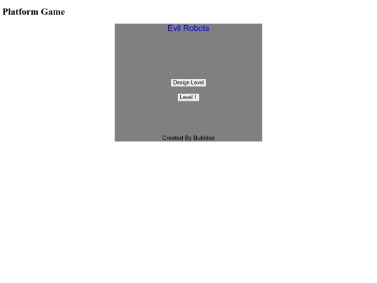JavaScript Games/indexplatform screenshot