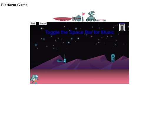 JavaScript Games/platform screenshot