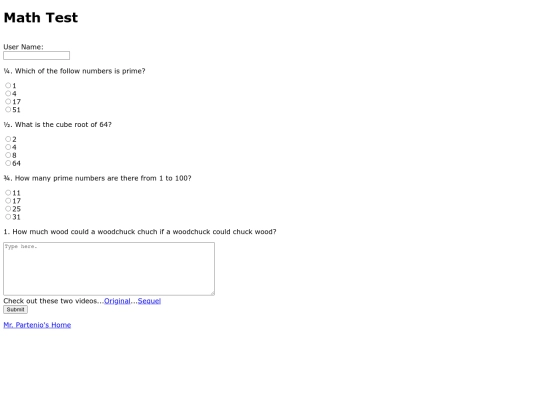MathTestFormAssign screenshot