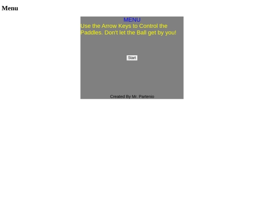 PongMenu screenshot