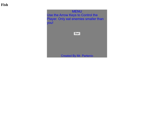 fishgamemenu screenshot
