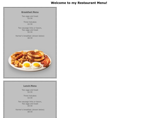 menu2 screenshot