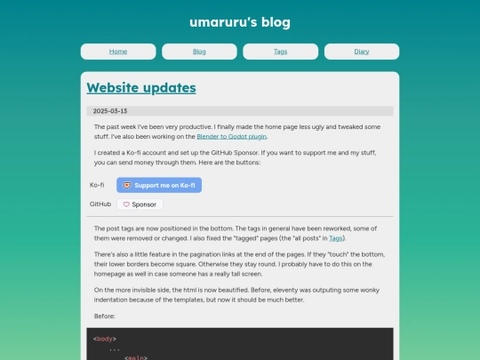 blog/1 screenshot