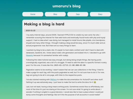 blog/post/2025/01/22/making-a-blog-is-hard screenshot