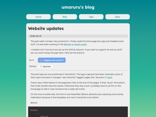 blog/post/2025/03/11/website-updates screenshot