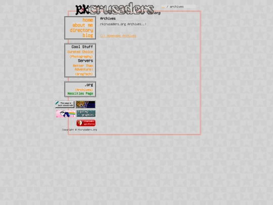 archives screenshot
