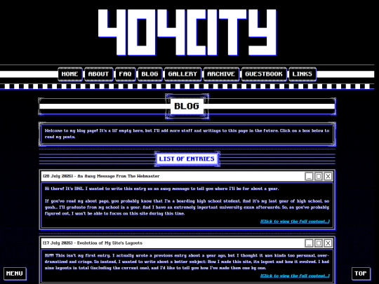 blog screenshot