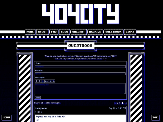 guestbook screenshot