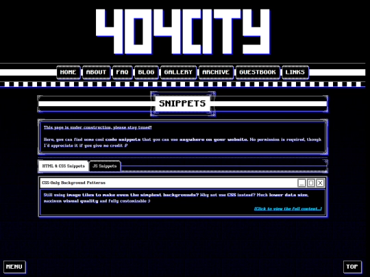 snippets screenshot