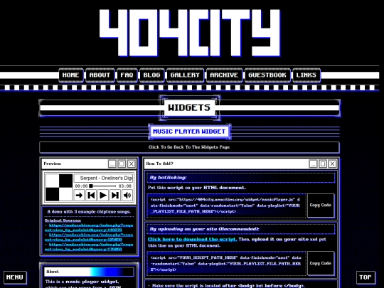 widgets/music-player screenshot