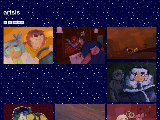 pages/arts screenshot