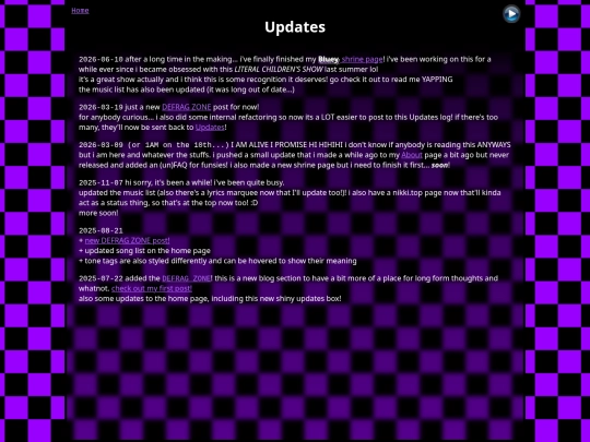 updates screenshot