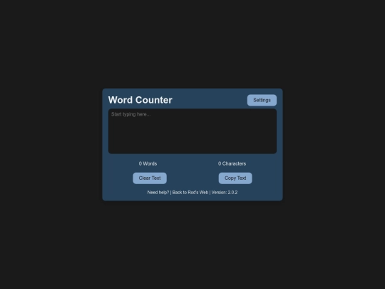 My Projects/Word_Counter screenshot