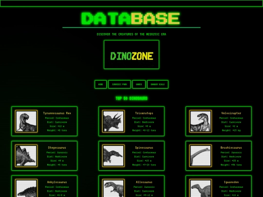 DinoDatabase screenshot