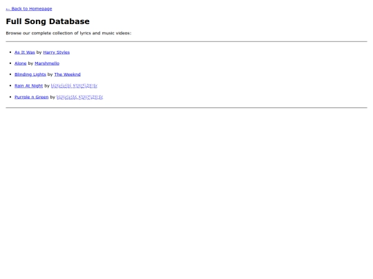database screenshot