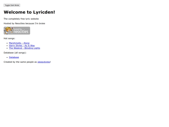 index screenshot