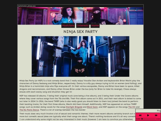 interests/nsp screenshot