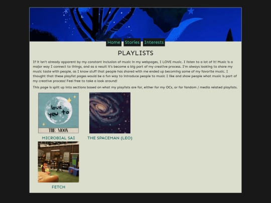 playlists screenshot
