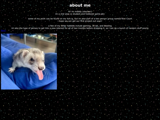 aboutme screenshot