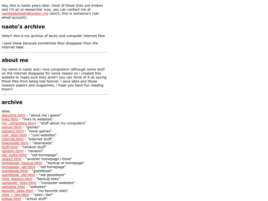 index screenshot
