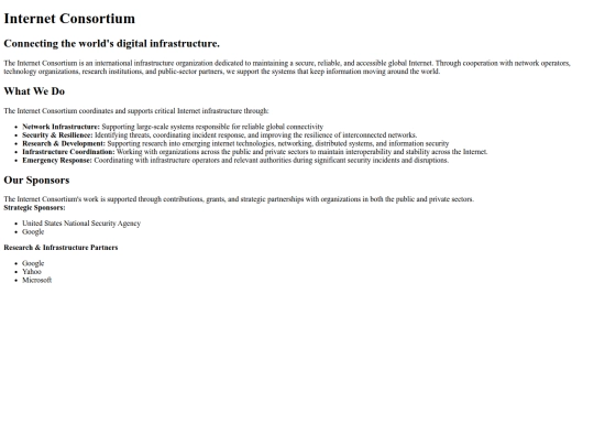 internet-consortium-index screenshot
