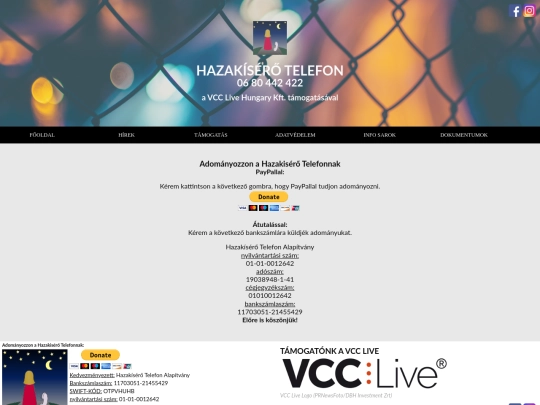 donation screenshot