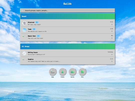 groups screenshot