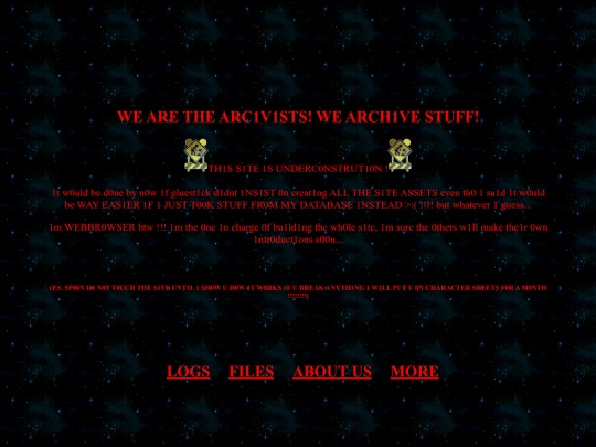 archivists/archivists_home screenshot