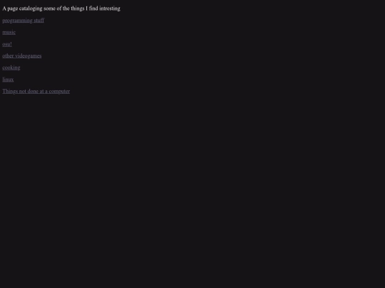 interests screenshot