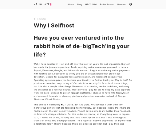 posts/2023/05/why-i-selfhost screenshot