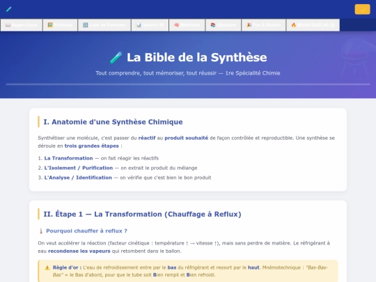 synthese-SPC screenshot