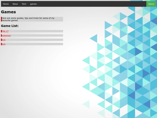 games screenshot