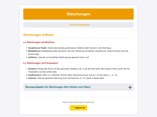 gleichungen screenshot