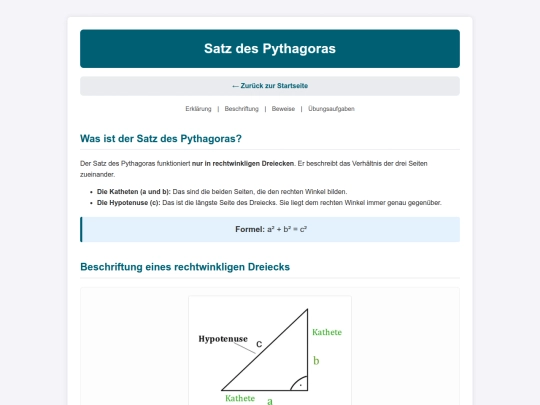 pythagoras screenshot