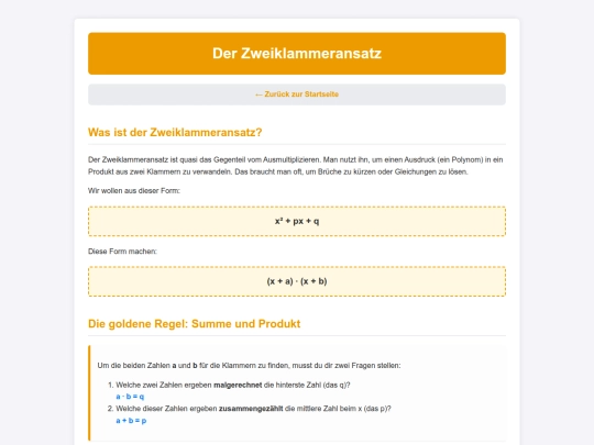 zweiklammeransatz screenshot