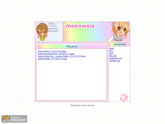 blog/home screenshot