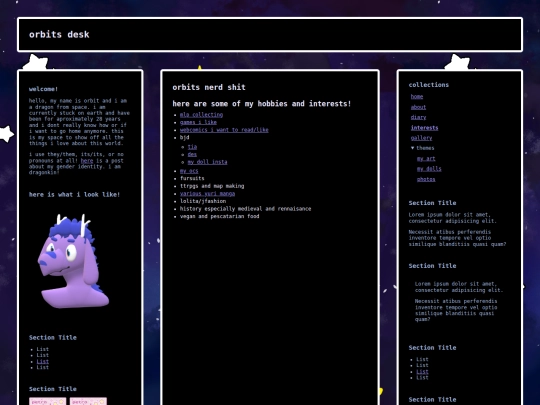 interests screenshot