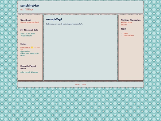 writings/tags/exampleTag1 screenshot