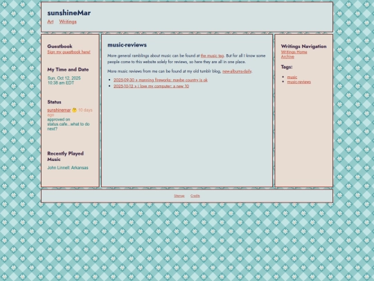 writings/tags/music-reviews screenshot