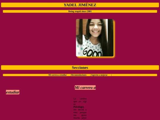 CV screenshot