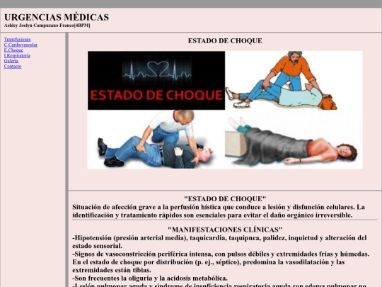 MEDICINA/choque screenshot