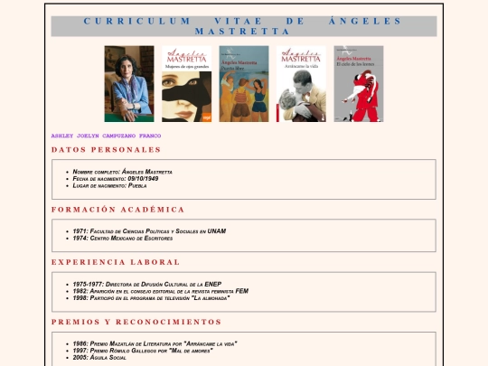 curriculum screenshot