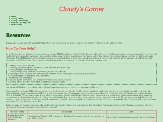 resources screenshot