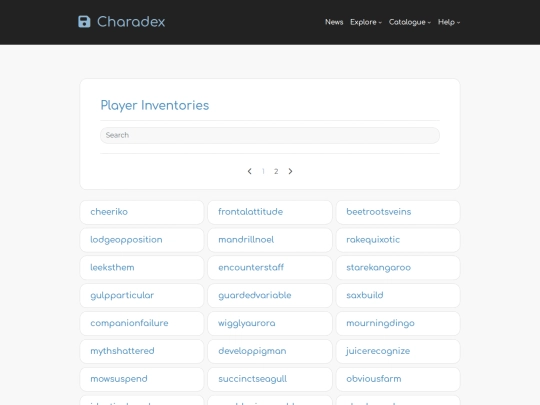 inventories screenshot